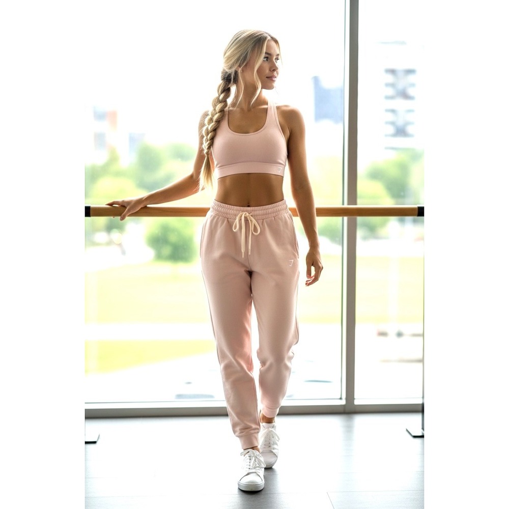 GYMSHARK‎ Light Pink Jogger Excellent Drawstring Pockets Athletic Sweatpants M